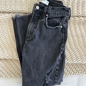 Abercrombie Stylish Black Distressed Women's Jeans
